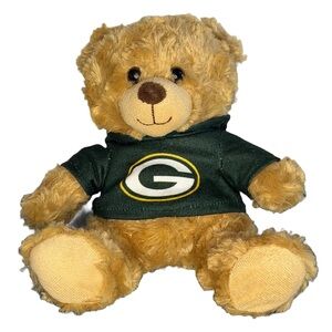 Green Bay Packers Teddy Bear Plush Hoodie NFL Football Fan Gift